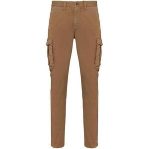 Native Spirit Mens Washed Cargo Pants / Washed Dark Camel